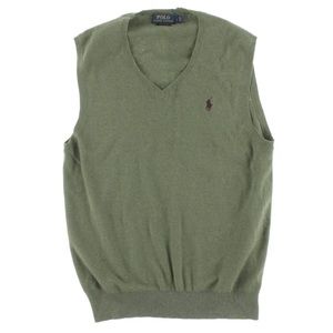 Polo Pima Cotton Sweater Vest (M)